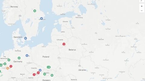 Centro Europa, Países Nórdicos y Lituania