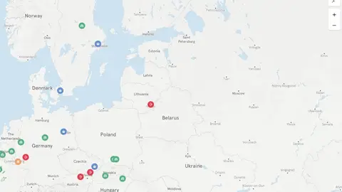 Centro Europa, Países Nórdicos y Lituania Centro Europa, Países Nórdicos y Lituania