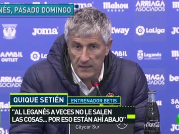 La afición del Leganés contesta a Setién La afición del Leganés contesta a Setién