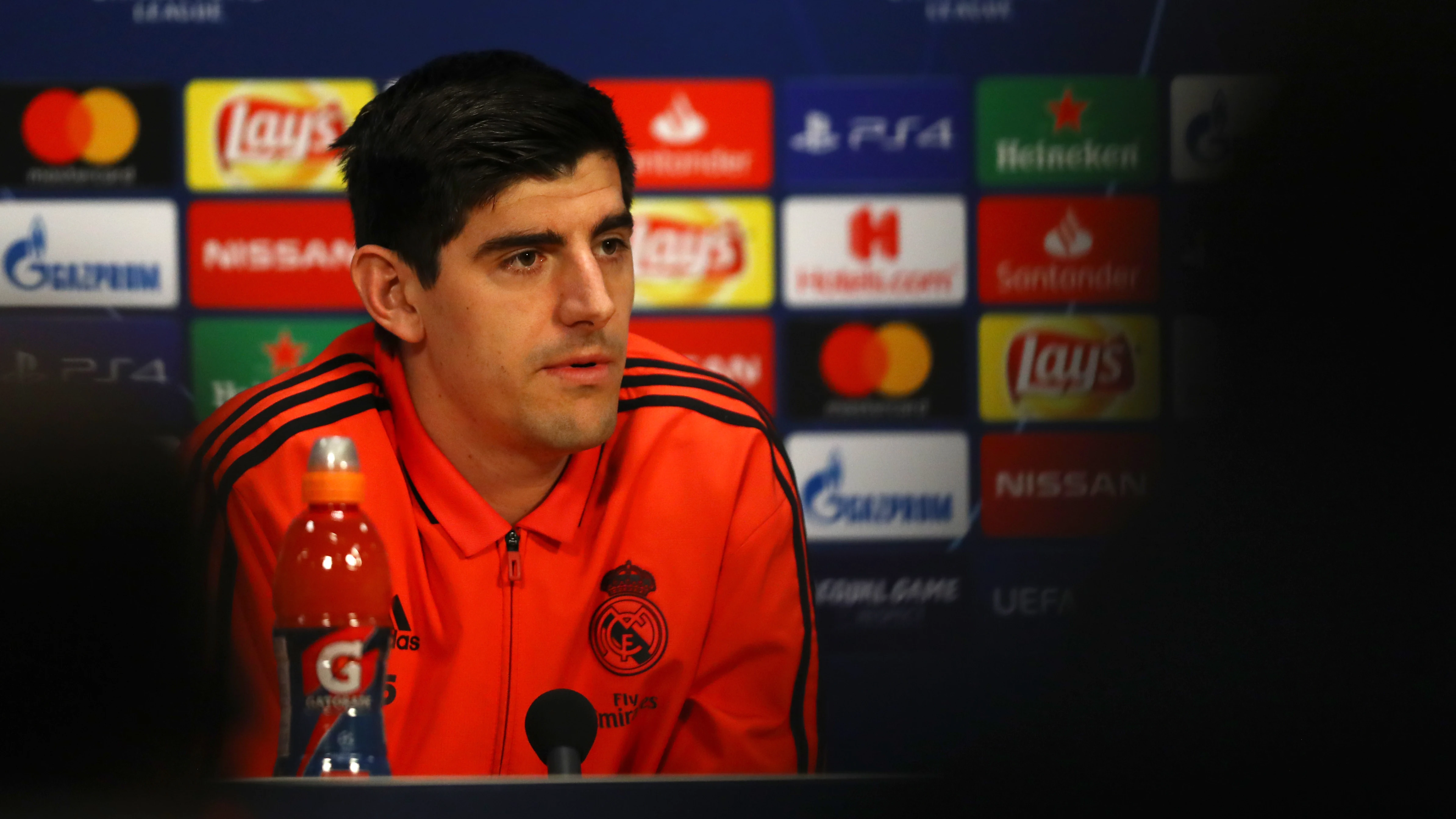 Courtois, en rueda de prensa