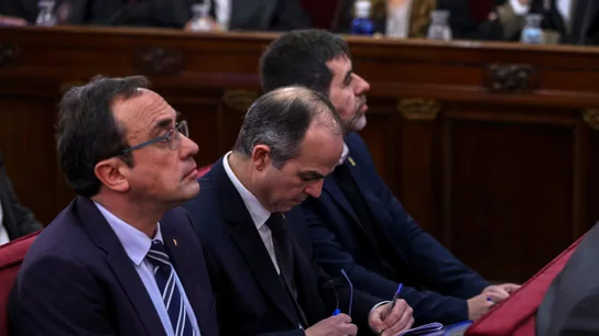 Los procesados en el juicio del 'procés', Josep Rull, Jordi Turull y Jordi Sánchez Los procesados en el juicio del 'procés', Josep Rull, Jordi Turull y Jordi Sánchez