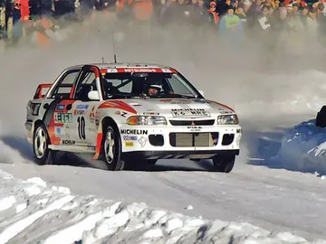 Kenneth Eriksson en el rally de Suecia de 1995 Kenneth Eriksson en el rally de Suecia de 1995