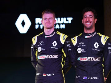 Daniel Ricciardo y Nico Hülkenberg, pilotos de Renault Daniel Ricciardo y Nico Hülkenberg, pilotos de Renault