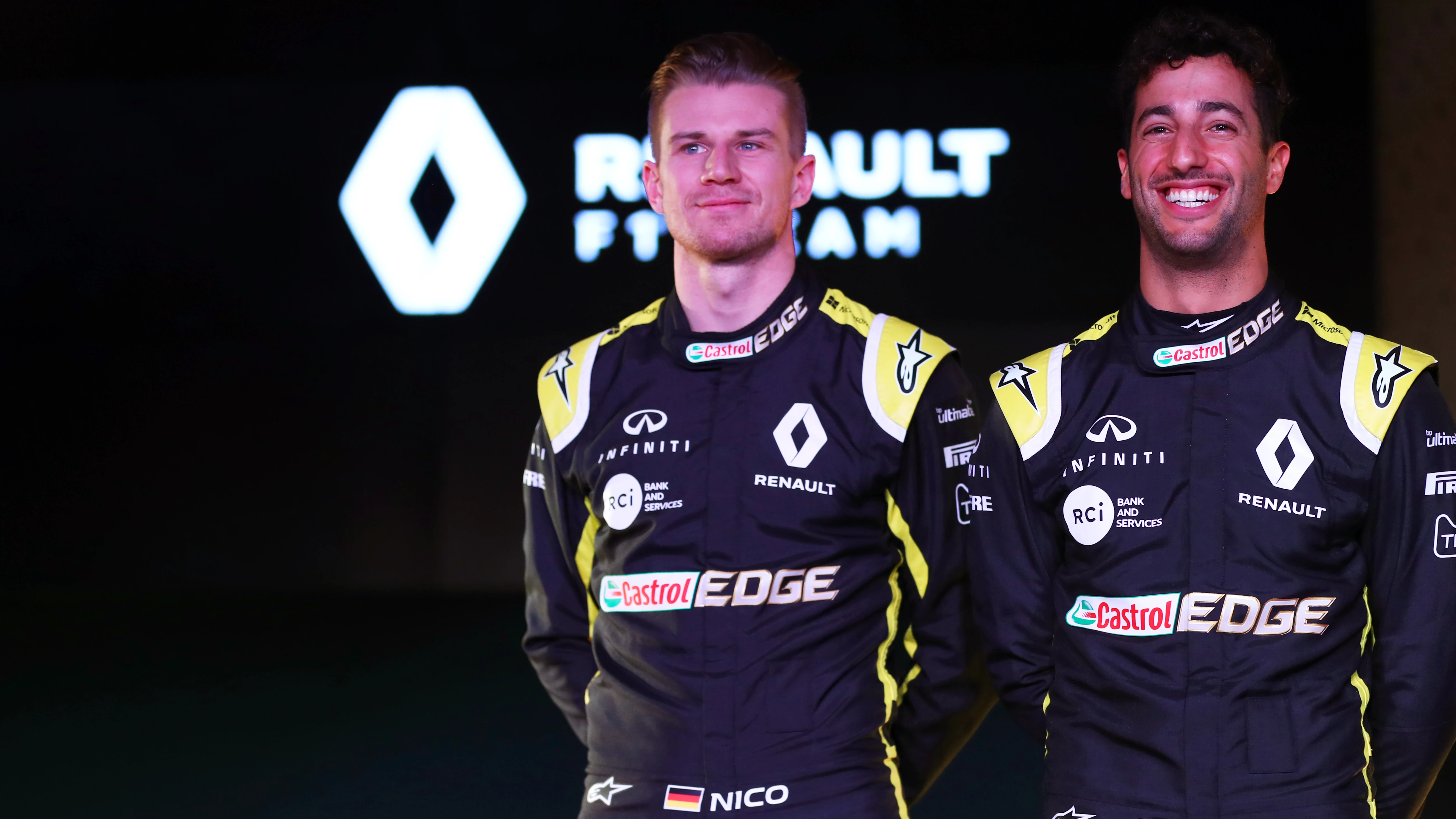 Daniel Ricciardo y Nico Hülkenberg, pilotos de Renault