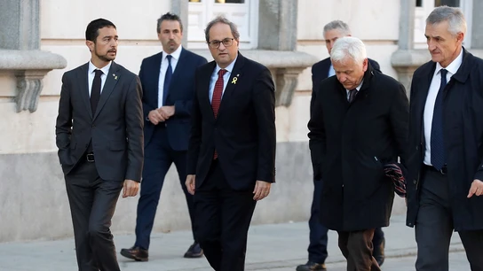 Quim Torra a su llegada al Tribunal Supremo Quim Torra a su llegada al Tribunal Supremo