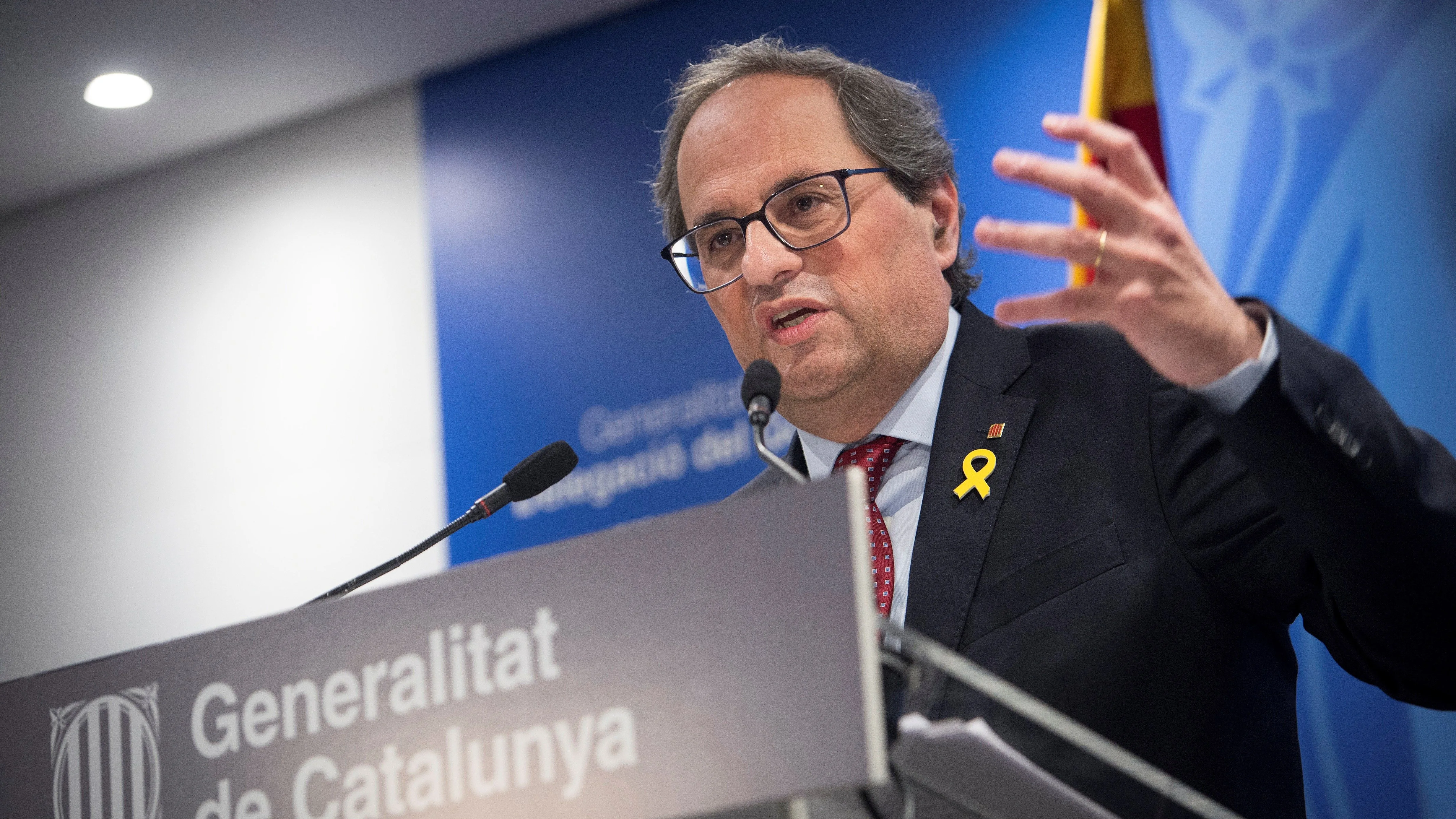 El presidente de la Generalitat, Quim Torra