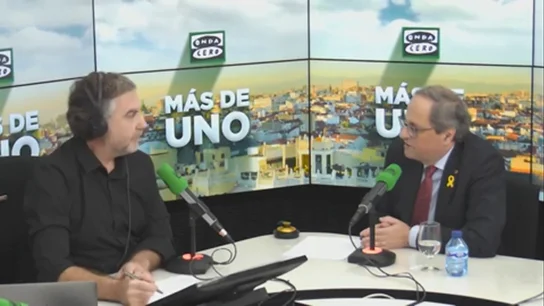 Quim Torra: "Si en la Constitución no cabe el derecho de autodeterminación de Cataluña, quizá el problema es de la Constitución" Quim Torra: "Si en la Constitución no cabe el derecho de autodeterminación de Cataluña, quizá el problema es de la Constitución"