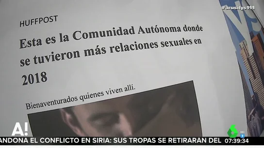 Esta es la Comunidad Autónoma donde se practicaron más relaciones sexuales durante 2018 Esta es la Comunidad Autónoma donde se practicaron más relaciones sexuales durante 2018