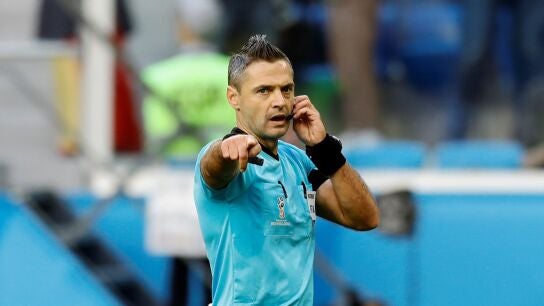 Damir Skomina, en un partido del Mundial de Rusia 2018