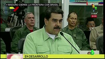 Nicolás Maduro ordena el cierre de la frontera con Brasil para impedir la entrada de ayuda humanitaria
