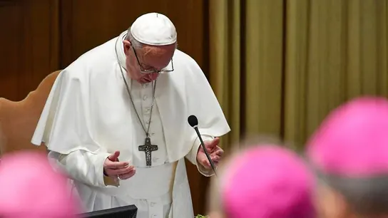 El Papa durante la cumbre contra la pederastia El Papa durante la cumbre contra la pederastia