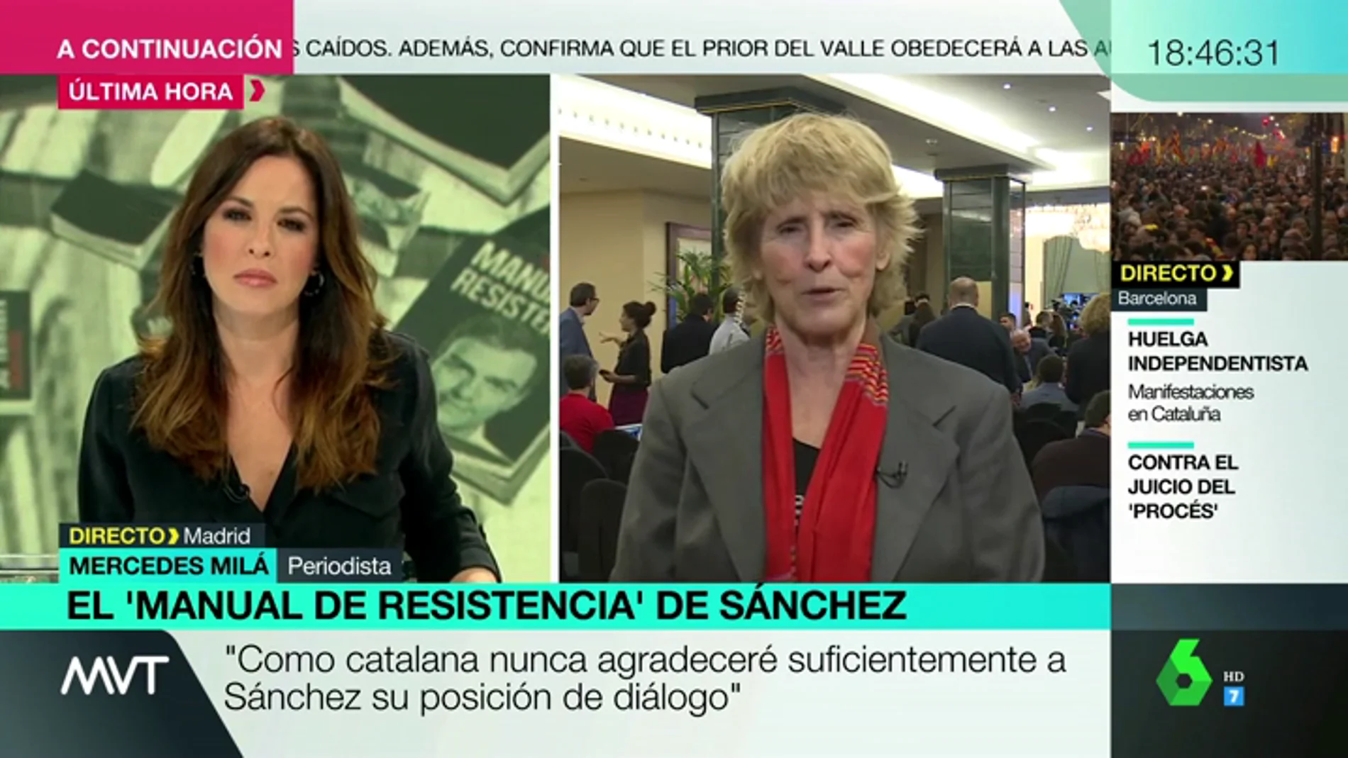 Mercedes Milá: "No me hables de Franco que se me revuelve el estómoago"