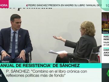 Mercedes Milá, a Pedro Sánchez: "El libro se compromete mucho más que ahora el presidente del Gobierno" Mercedes Milá, a Pedro Sánchez: "El libro se compromete mucho más que ahora el presidente del Gobierno"