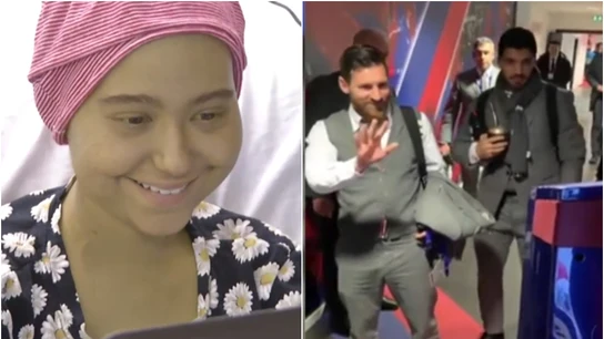 Joyce cumple su sueño y conoce a los jugadores del Barça Joyce cumple su sueño y conoce a los jugadores del Barça