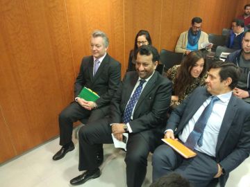 Al Thani, en el juicio por el caso Blue Bay en la Ciudad de la Justicia de Málaga Al Thani, en el juicio por el caso Blue Bay en la Ciudad de la Justicia de Málaga