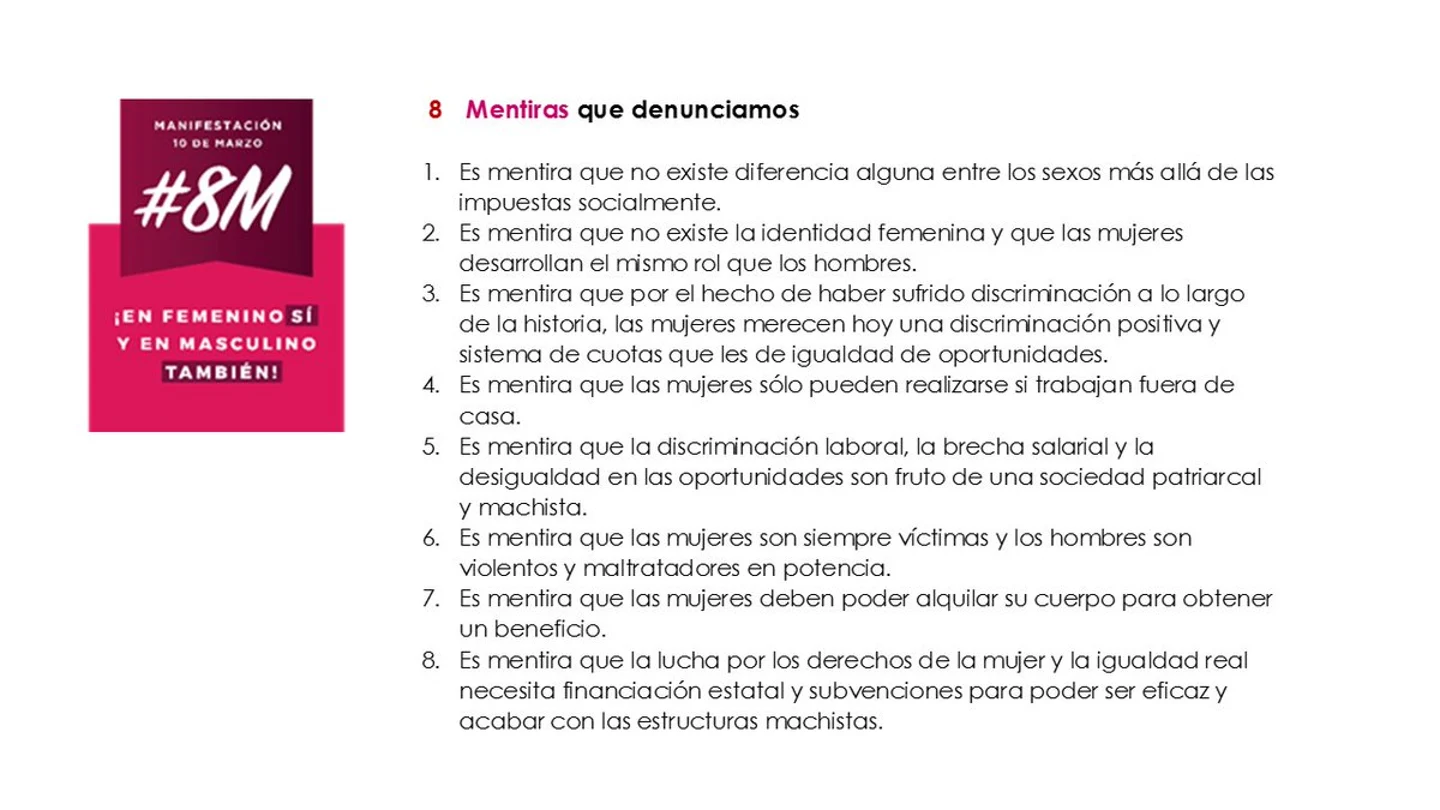 Imagen difundida por Women of the World Imagen difundida por Women of the World