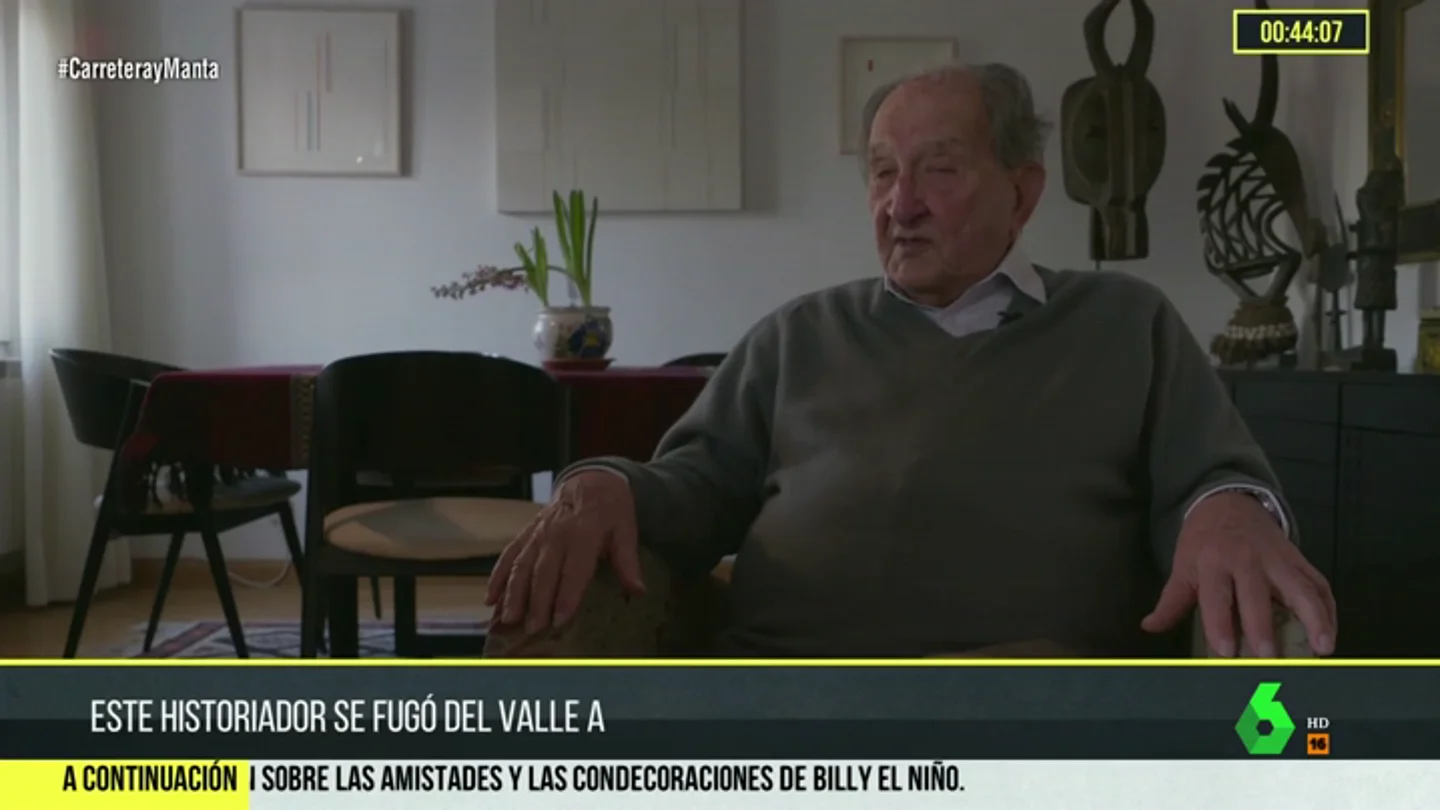 Nicolás Sánchez Albornoz logró huir del Valle de los Caídos Nicolás Sánchez Albornoz logró huir del Valle de los Caídos