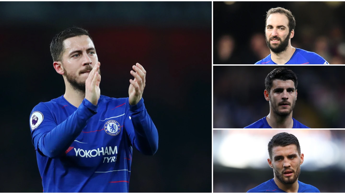 Hazard, Higuaín, Morata y Kovacic Hazard, Higuaín, Morata y Kovacic