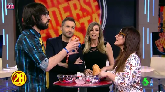 Ana Morgade y Quique Peinado en el Juego de la SemAnna Ana Morgade y Quique Peinado en el Juego de la SemAnna