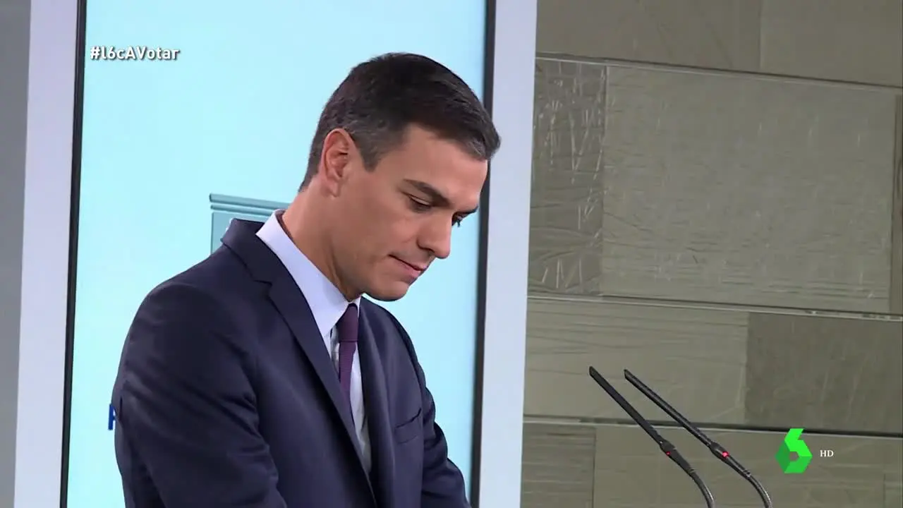 El presidente del Gobierno, Pedro Sánchez