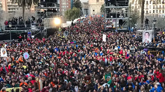 Imagen de archivo de una muchedumbre durante las Fallas CRIDA FALLAS VALENCIA