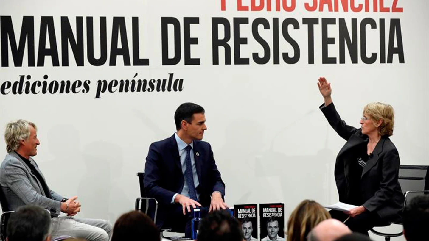 Mercedes Milá y Jesús Calleja presentaron el libro del presidente de Gobierno Pedro Sánchez Mercedes Milá y Jesús Calleja presentaron el libro del presidente de Gobierno Pedro Sánchez