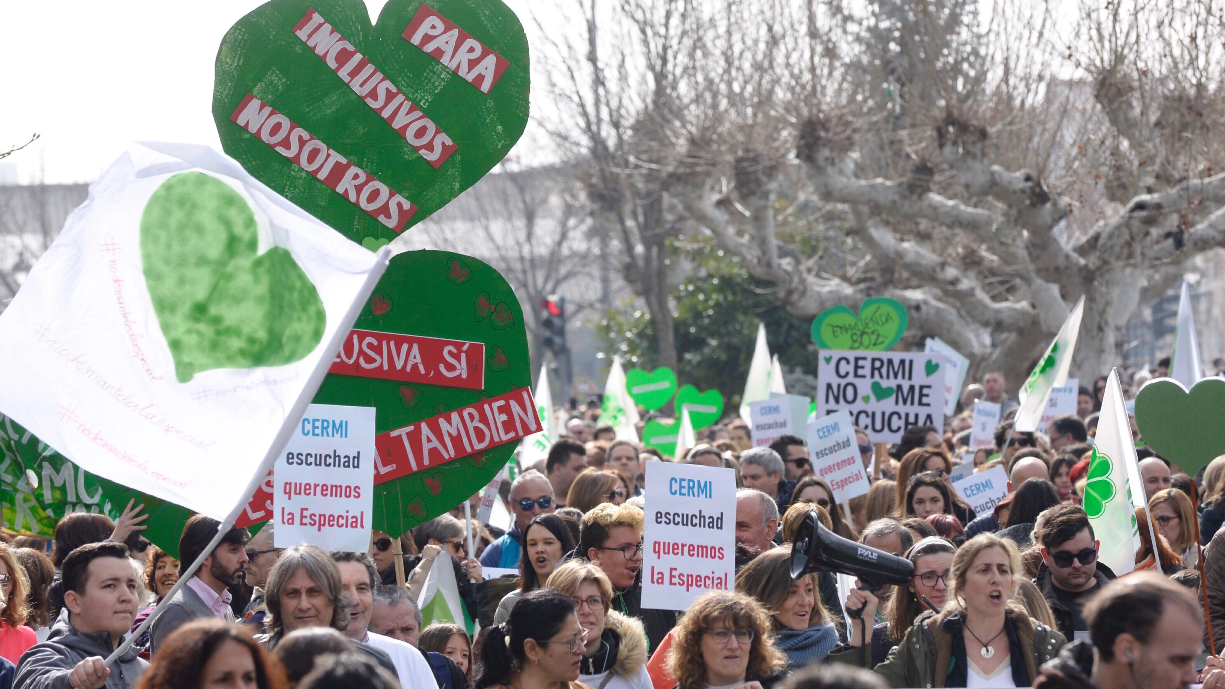 Manifestación por la Educación Especial en Valladolid