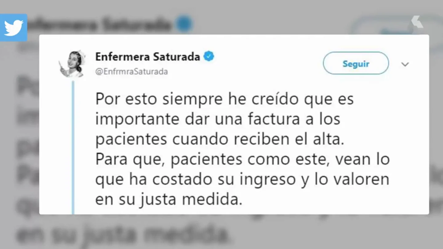 Las redes estallan contra un indignante comentario de un paciente que recibió un tratamiento de alto coste en la sanidad pública Las redes estallan contra un indignante comentario de un paciente que recibió un tratamiento de alto coste en la sanidad pública