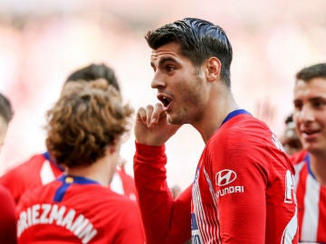 Morata le 'dedica' su gol al VAR Morata le 'dedica' su gol al VAR
