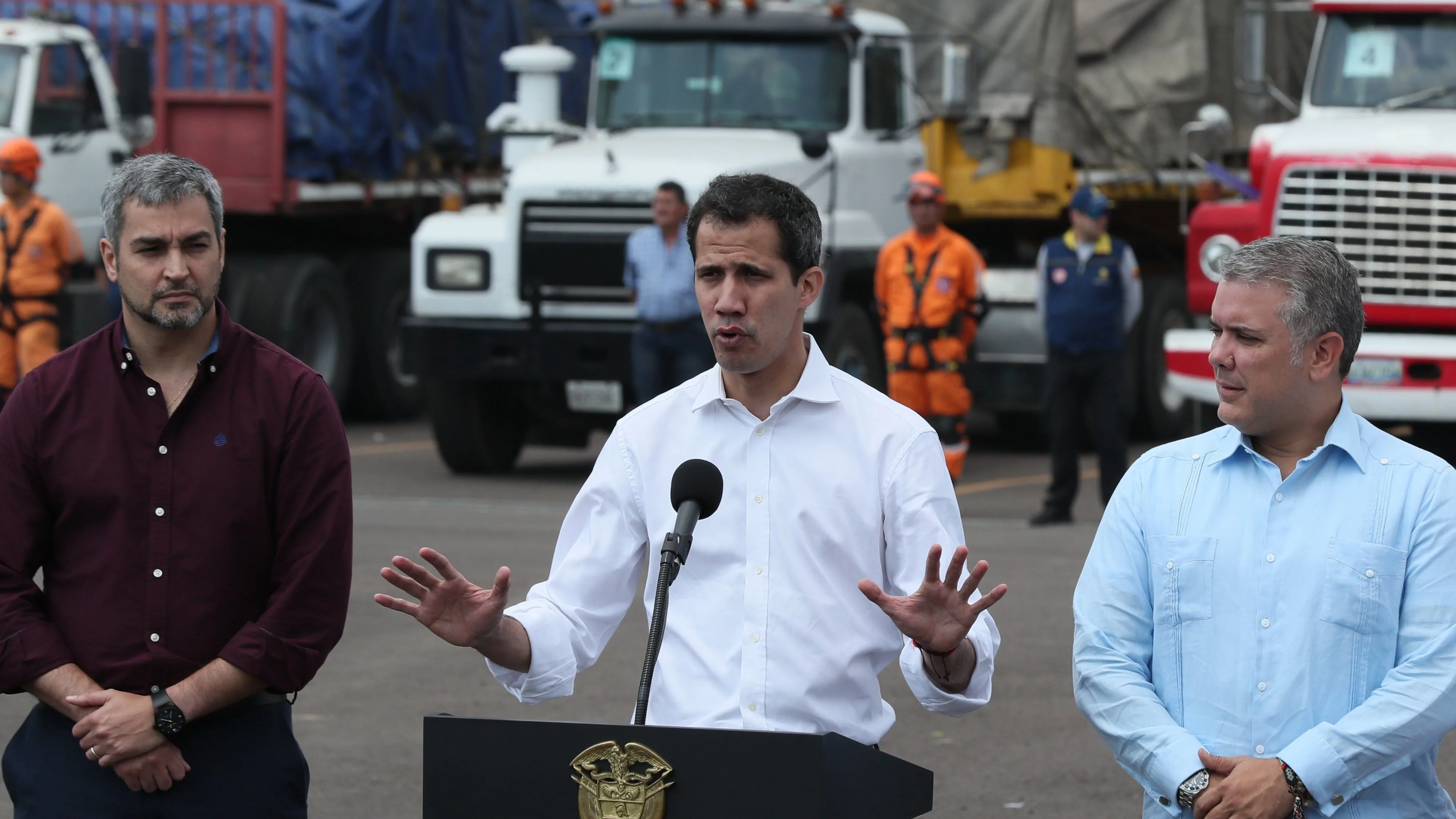 El presidente del Parlamento de Venezuela, Juan Guaidó