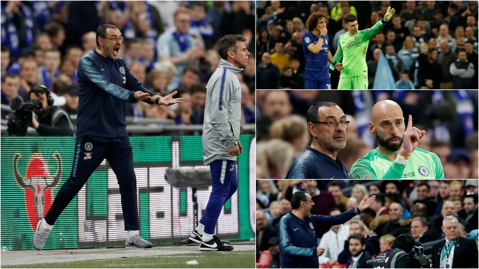 La secuencia surrealista del no cambio de Kepa en Wembley