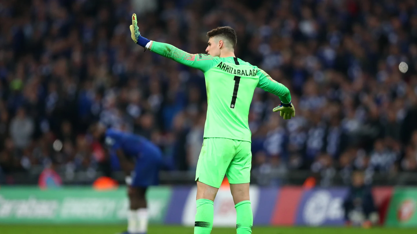 Kepa Arrizabalaga pide no ser cambiado en Wembley Kepa Arrizabalaga pide no ser cambiado en Wembley