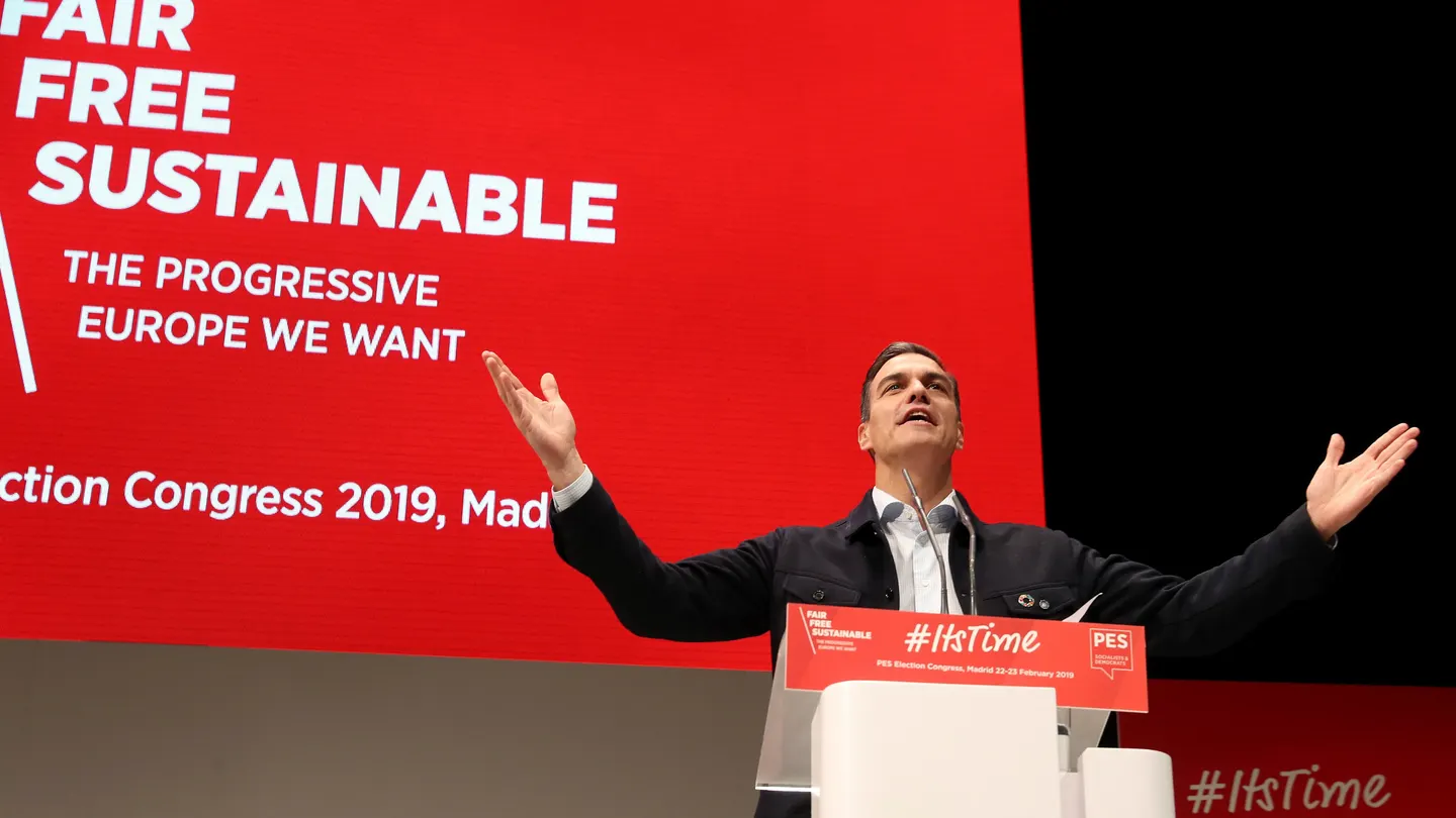 Pedro Sánchez durante un acto del partido. Pedro Sánchez durante un acto del partido.