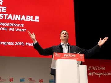 Pedro Sánchez durante un acto del partido. Pedro Sánchez durante un acto del partido.