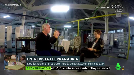 Ferran Adrià desvela el gran secreto: ¿tortilla de patata con cebolla o sin cebolla?  Ferran Adrià desvela el gran secreto: ¿tortilla de patata con cebolla o sin cebolla?
