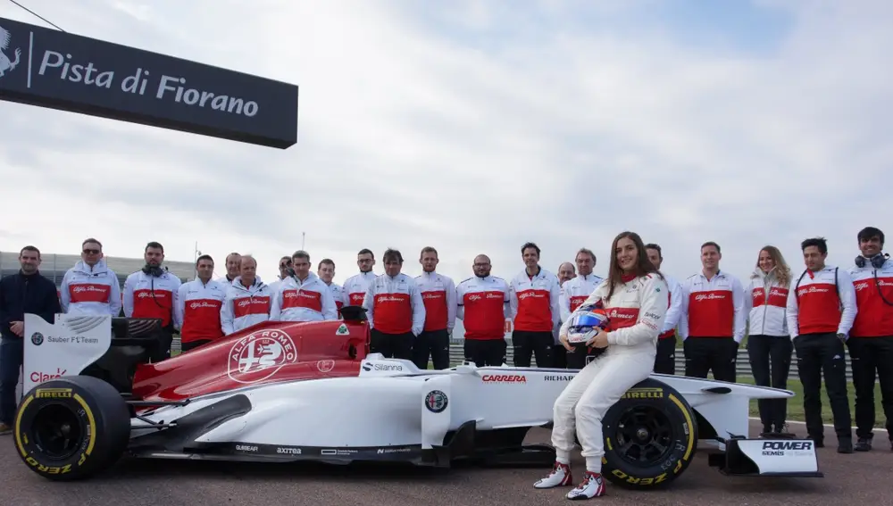 Tatiana Calderon Sauber Test Fiorano 2018