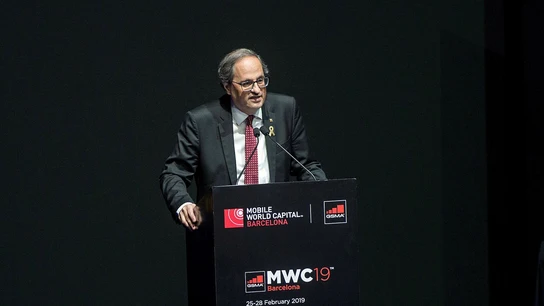 Quim Torra interviene en el Mobile World Congress Quim Torra interviene en el Mobile World Congress