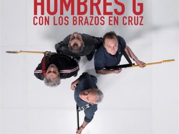 Portada del nuevo single de Hombres G, 'Con los brazos en cruz'. Portada del nuevo single de Hombres G, 'Con los brazos en cruz'.