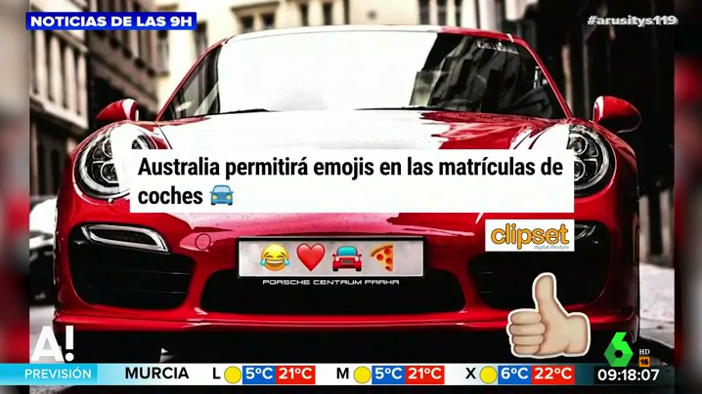 Australia permitirá poner emojis en las matrículas de los coches Australia permitirá poner emojis en las matrículas de los coches