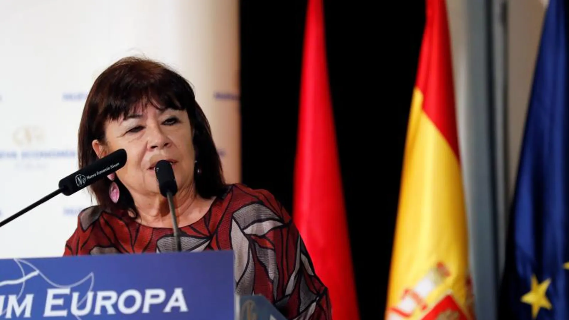 La presidenta del PSOE, Cristina Narbona