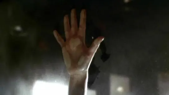 Mano posada por la protagonista en el vehículo de Titanic Mano posada por la protagonista en el vehículo de Titanic
