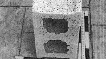 Imagen de uno de los bloques incluída en el atestado de la Guardia Civil