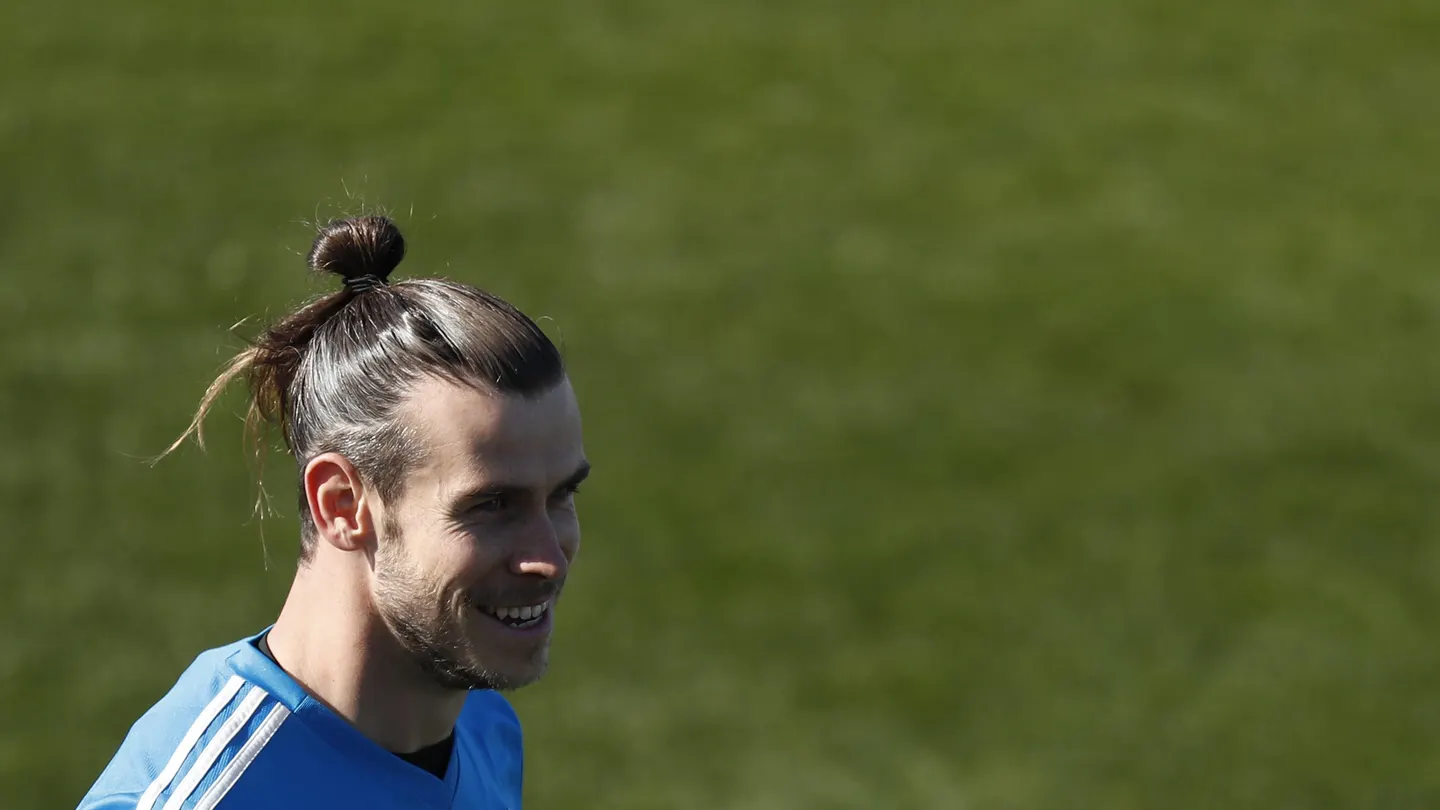 Bale, sonriente en el último entrenamiento del Real Madrid Bale, sonriente en el último entrenamiento del Real Madrid