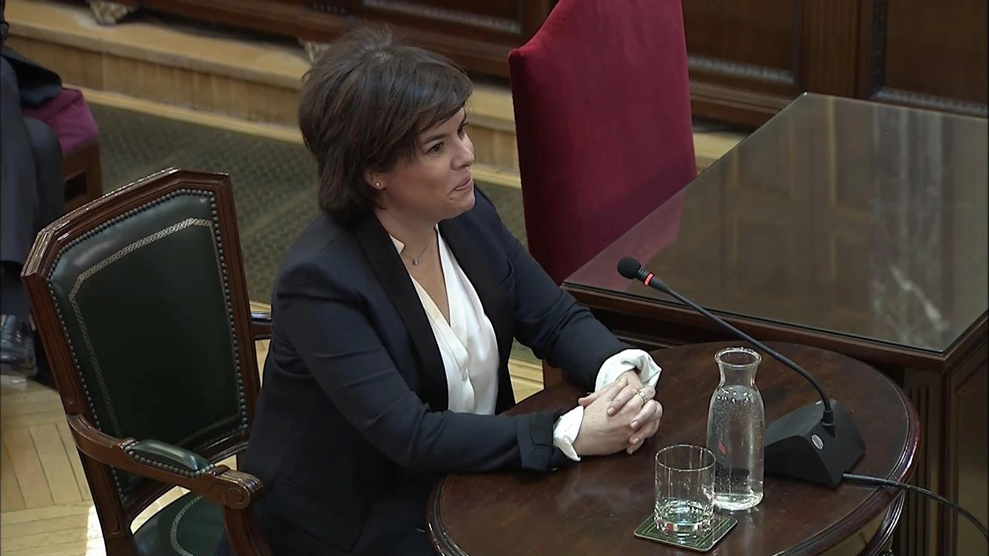 Sáenz de Santamaría, en el juicio del 'procés' Sáenz de Santamaría, en el juicio del 'procés'