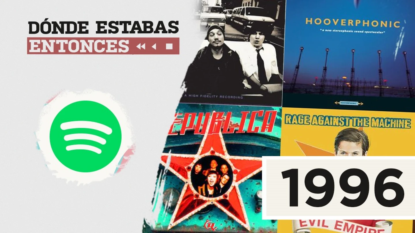 Lista reproducible: The Cranberries, Peret o Vengaboys, entre los éxitos de Dónde estabas entonces 1996 Lista reproducible: The Cranberries, Peret o Vengaboys, entre los éxitos de Dónde estabas entonces 1996