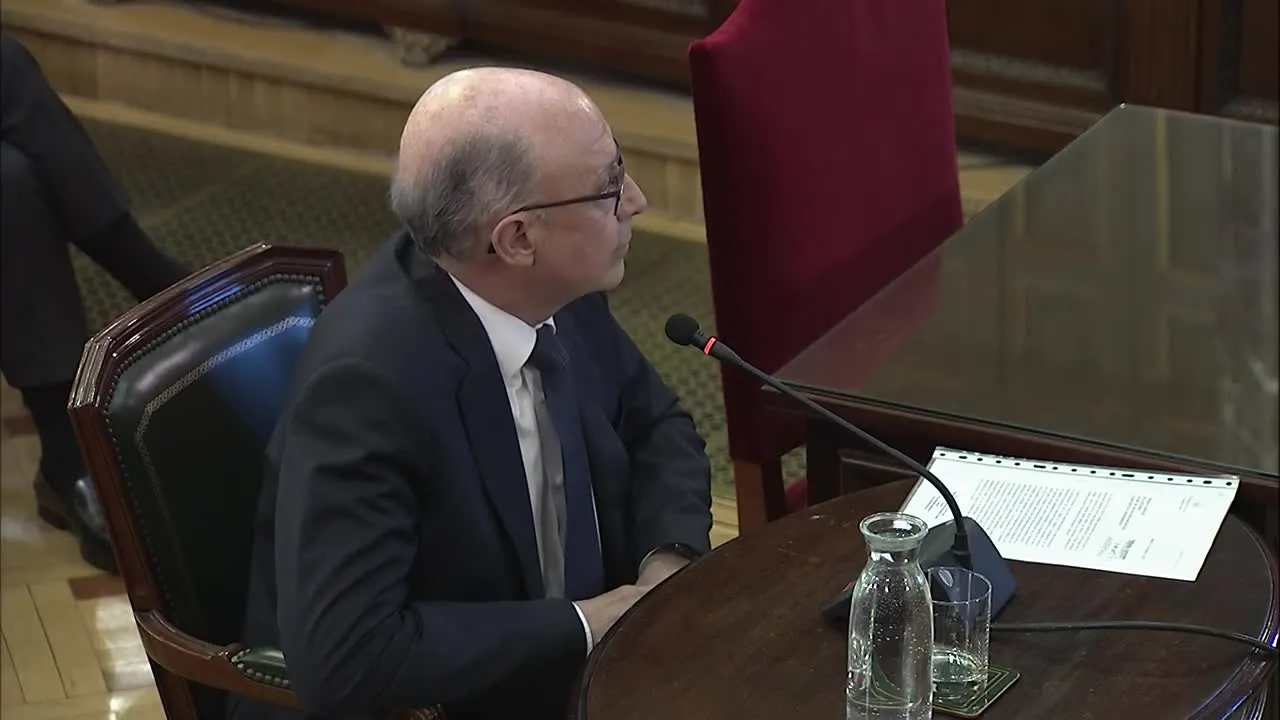 El exministro Cristóbal Montoro en el juicio del 'procés'