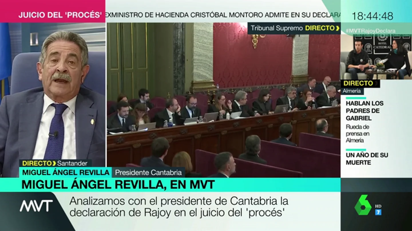 Miguel Ángel Revilla: "Es lamentable que en campaña electoral sólo se hable de Cataluña" Miguel Ángel Revilla: "Es lamentable que en campaña electoral sólo se hable de Cataluña"