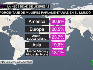 Apenas uno de cada cuatro parlamentarios en el mundo es mujer Apenas uno de cada cuatro parlamentarios en el mundo es mujer