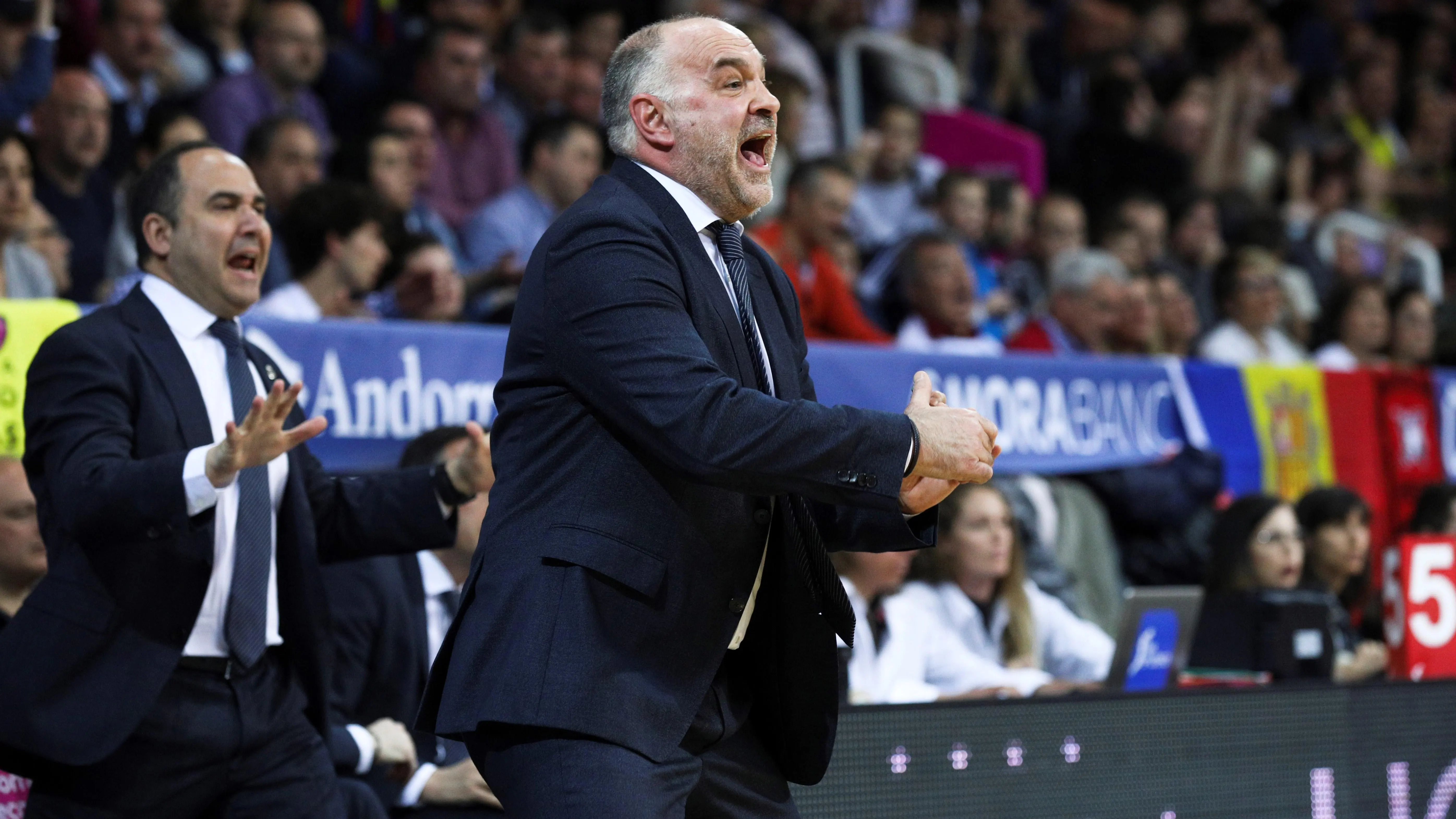 Pablo Laso, durante un partido Pablo Laso, durante un partido