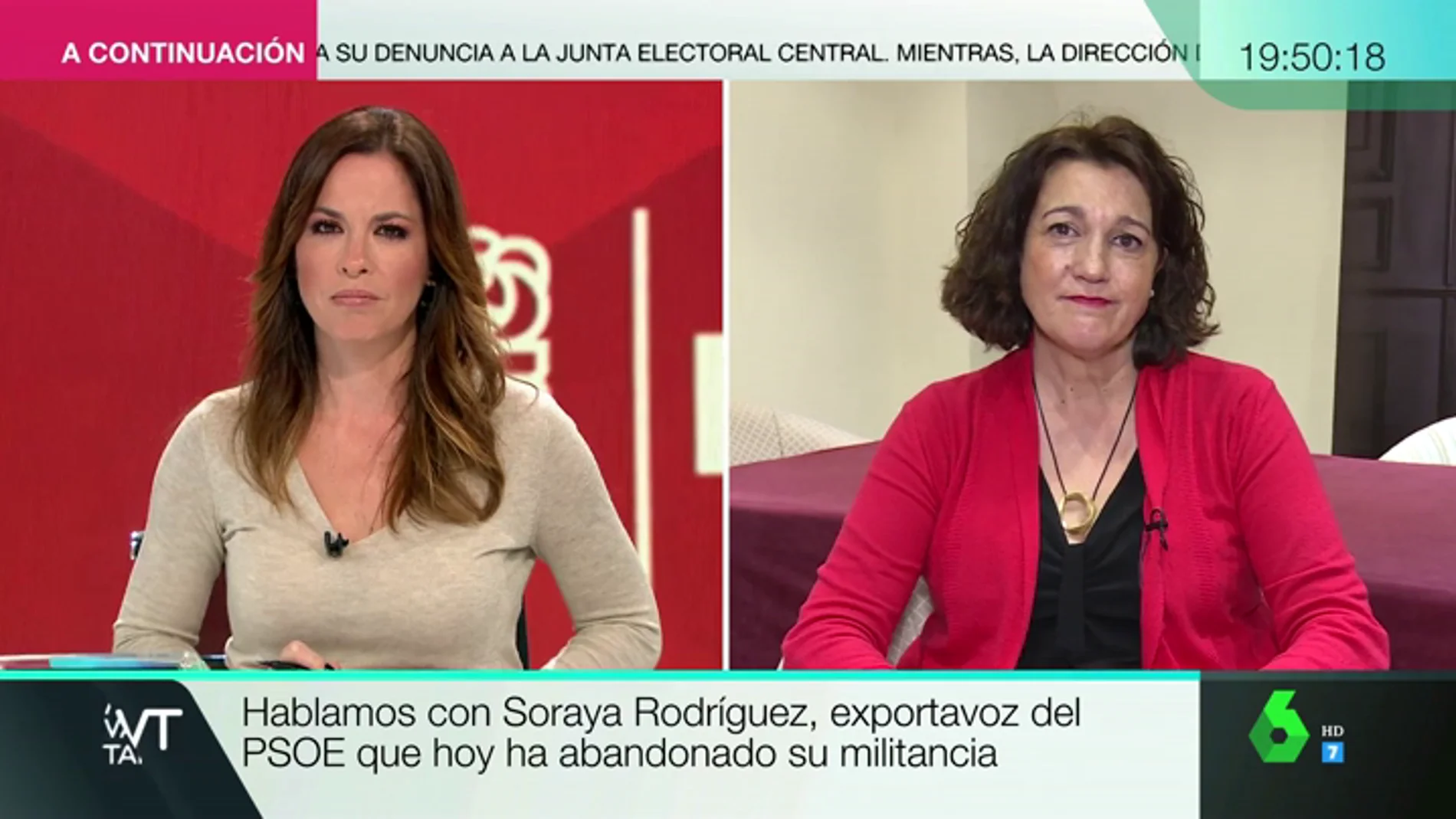 Soraya Rodríguez, crítica con la gestión del conflicto catalán: "Era lógico que ante una discrepancia tan grande el partido no contase conmigo"